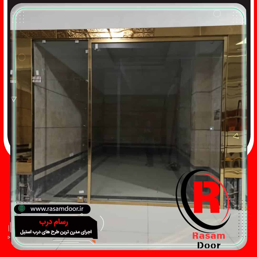 روکش استیل درب مغازه