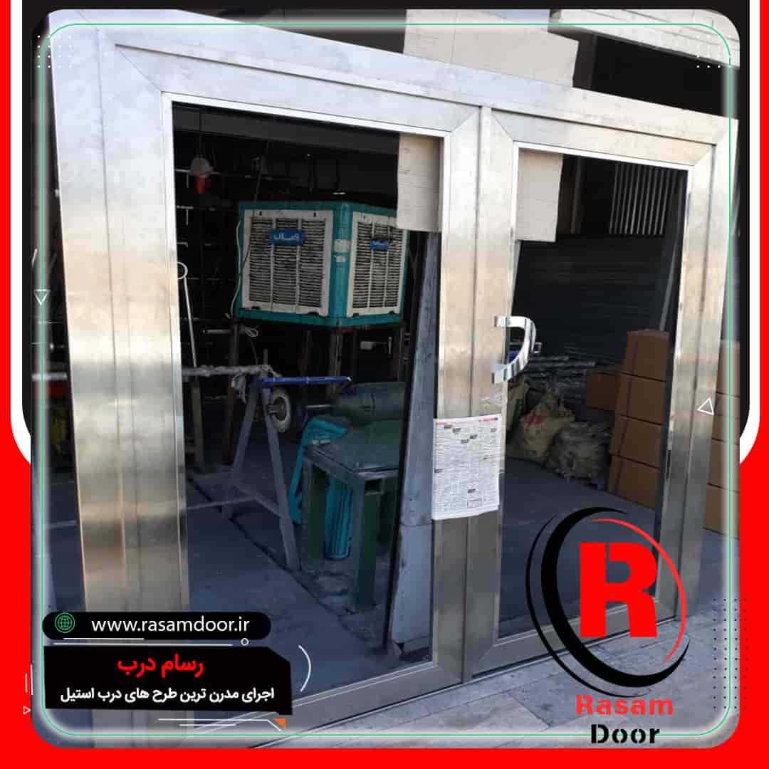 ساخت درب استیل وردی لابی